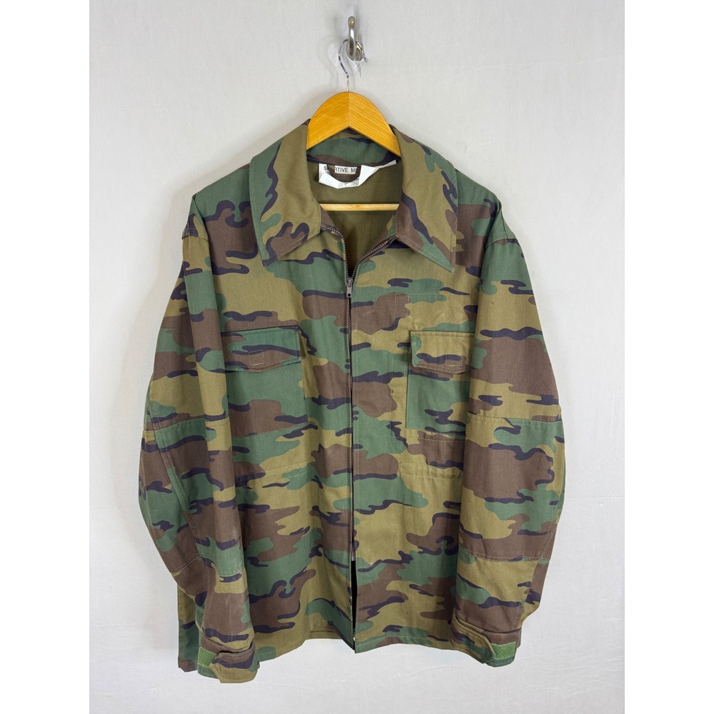 Sportive Mfg. Inc. Ottawa Camo Combat Summer Jacket Large Tall May 1998 Woodland
